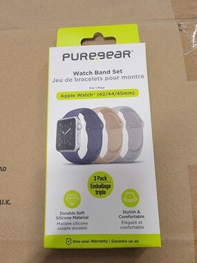 Apple Watch Band Set (42/44/45mm) - Navy, Beige, Light Gray